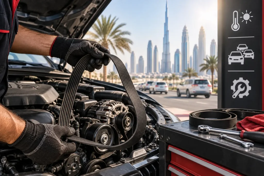 Car Belt Maintenance in Dubai: How Heat and Traffic Affect Belt Life